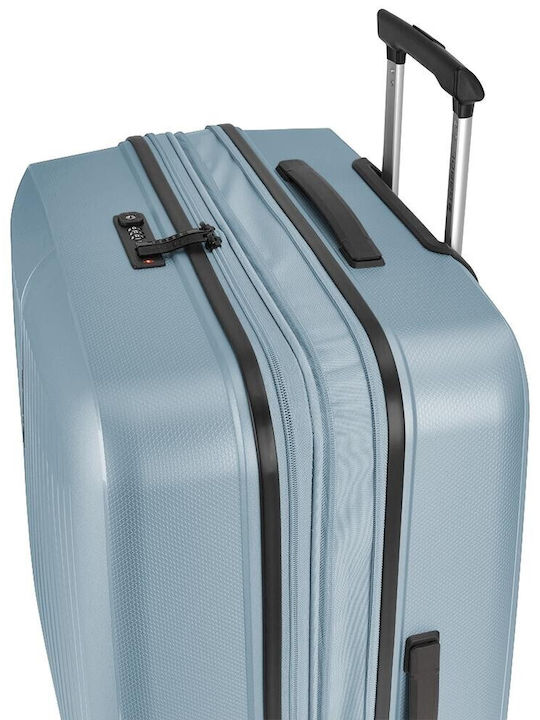 Gabol Brouklyn Cabin Hard Suitcase Light Blue Height 55cm
