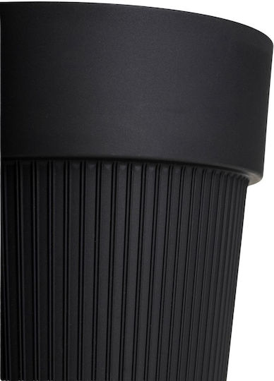 HowHomely Σετ 4 Γλάστρες Black