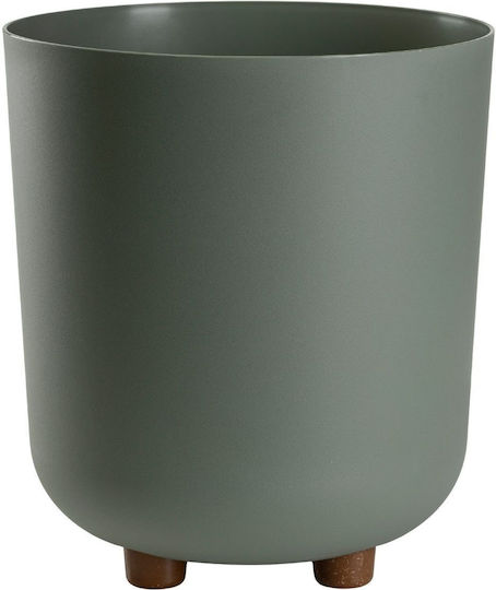 HowHomely Ghiveci De Flori Gri-Verde 27.4 Cm