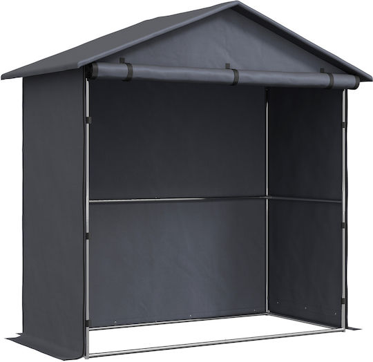 Depozit Metalic De Grădină Galvanizat 2x1.12x1.96m Depozit Metalic De Grădină Galvanizat 2x1.12x1.96m