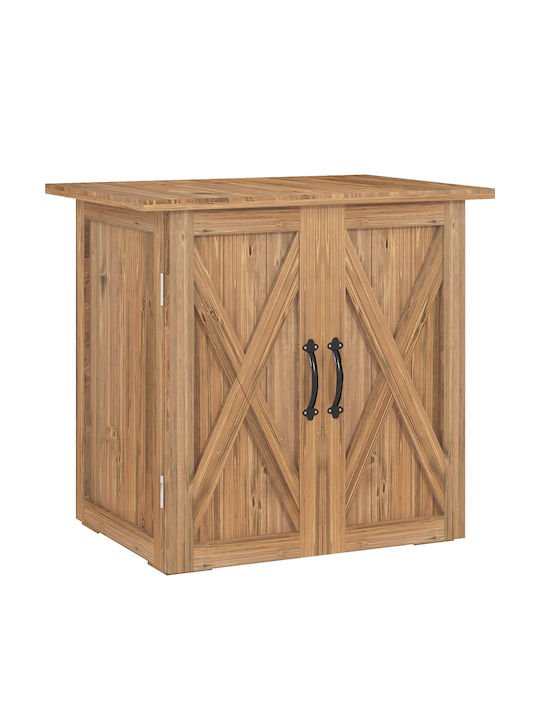 Wooden Garden Shed L0.77xW0.55xH0.72m
