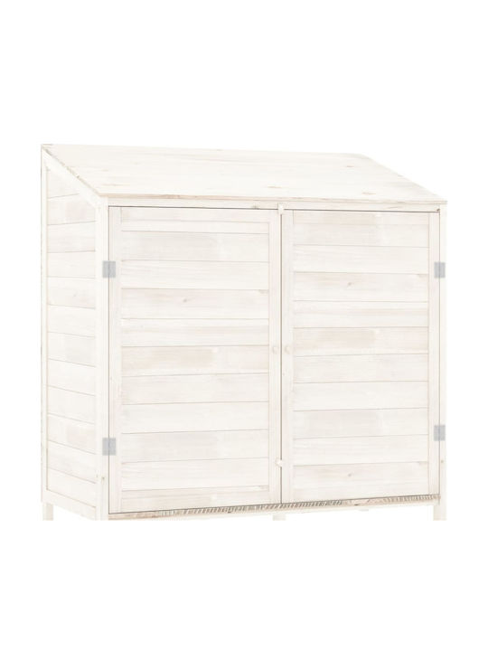 Wooden Garden Shed White M1.02xW0.52xH1.12m