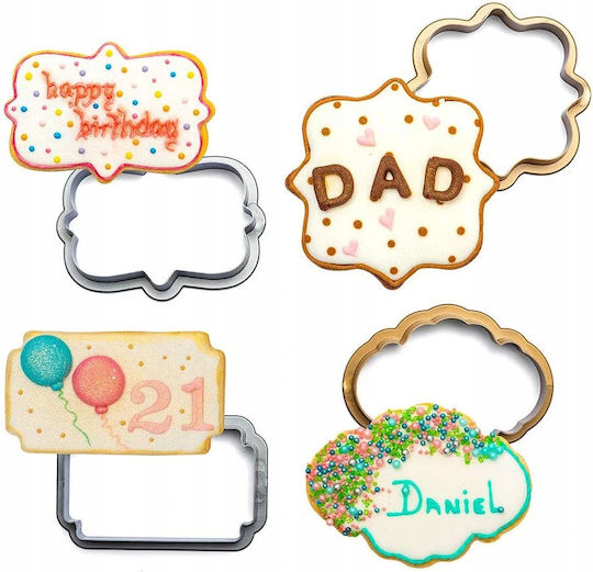 Cookie Cutter Molds Dough Frames 4pcs