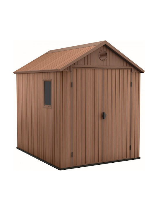 Kunststoff Gartenhäuser Darwin mit Lüftungsschlitzen und Isolierung M1.9xB2.44xH2.21m