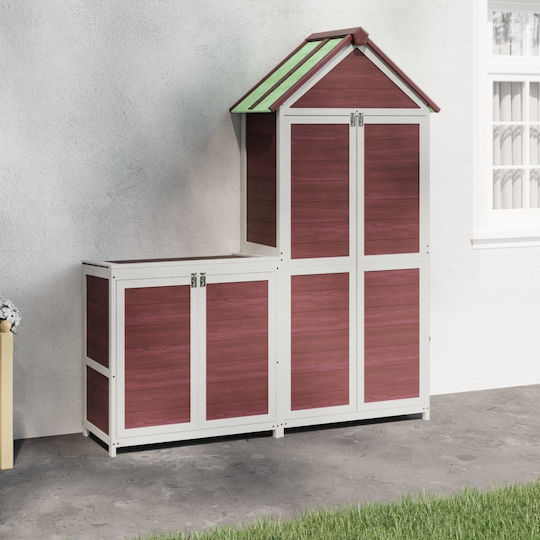 Wooden Garden Shed with Air Vents M0.79xW0.53xH1.85m