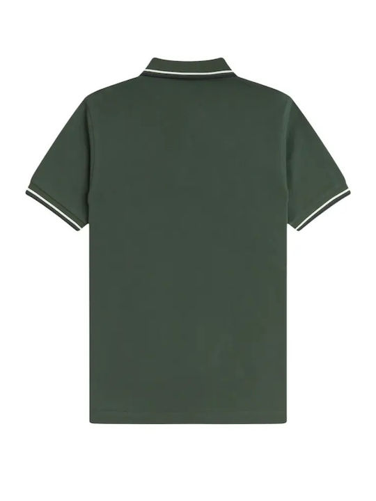 Twin Tipped Polo Blouse Green
