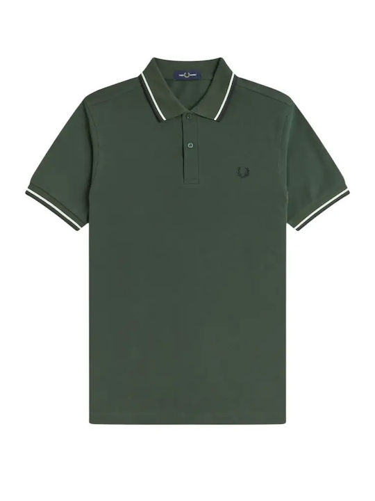 Twin Tipped Polo Blouse Green