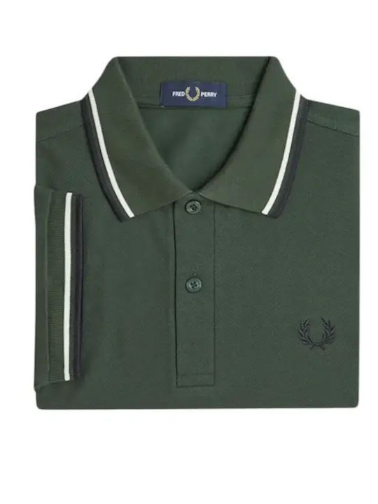 Twin Tipped Polo Blouse Green