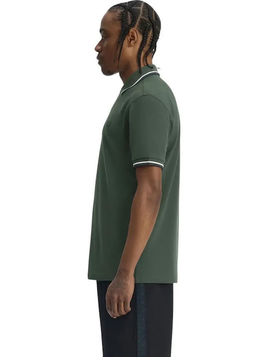 Twin Tipped Polo Blouse Green