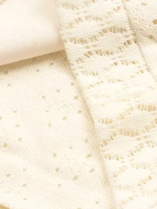 Kids' Crop Top Short Sleeve Beige
