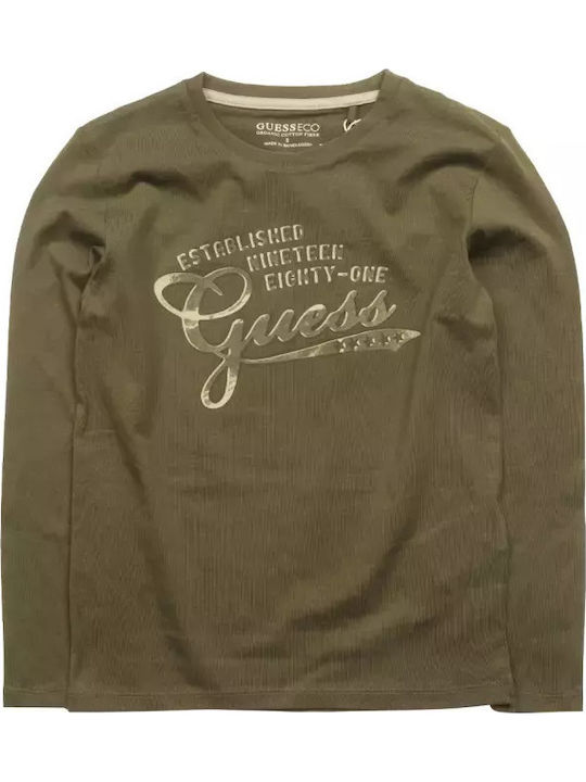 Kids' Shirt Long Sleeve Khaki