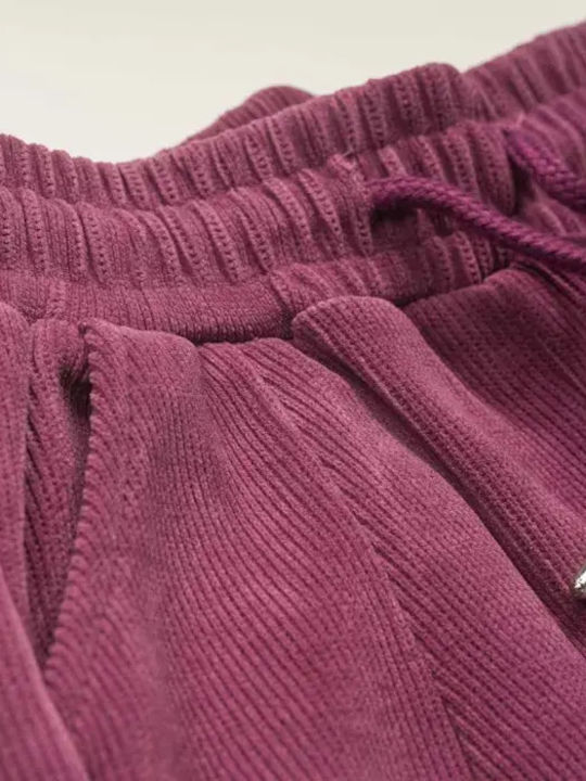 Kids Sweatpants Set Fuchsia 2pcs