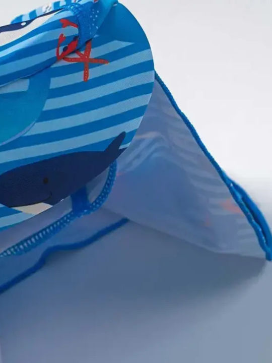 Minoti Παιδικό Μαγιό Ολόσωμο με Καπέλο Μπλε