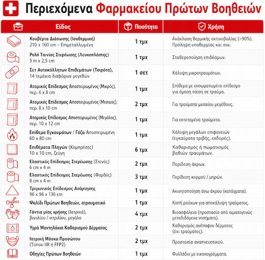 ResRoad Аптечка За Първа Помощ За Автомобил Чантичка С Оборудване