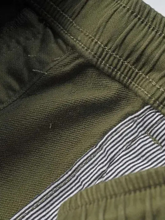 Șort/Salopetă Copii din Material Textil Haki