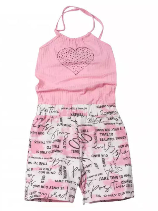 Kids' Fabric Jumpsuit Shorts/Bermudas Pink
