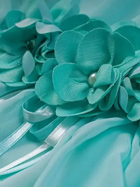 Mädchenkleid Ärmellos Mint