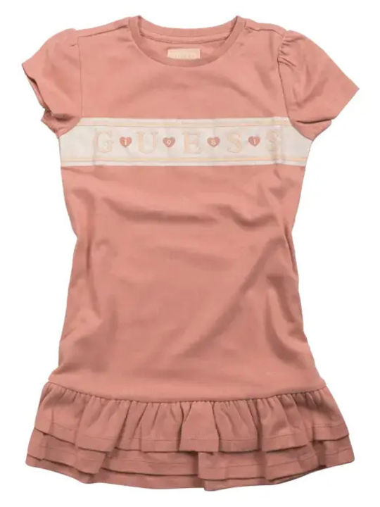 Girls Dress Short Sleeve Pink K6RK13KA6W4 G682