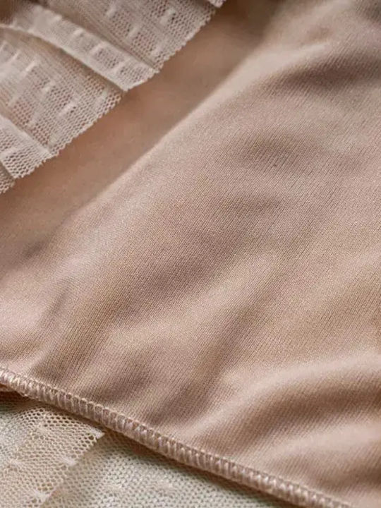 Детска Рокля Къс ръкав Тюл Обикновени Beige