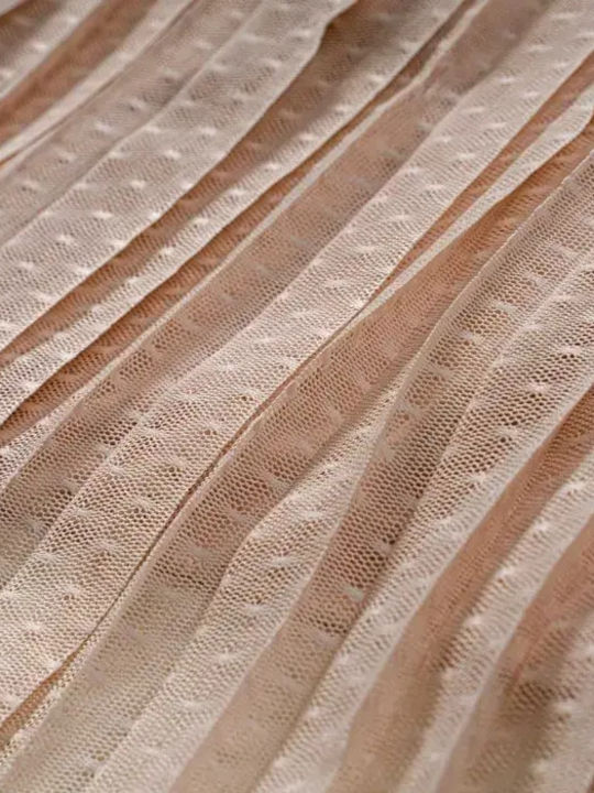 Детска Рокля Къс ръкав Тюл Обикновени Beige