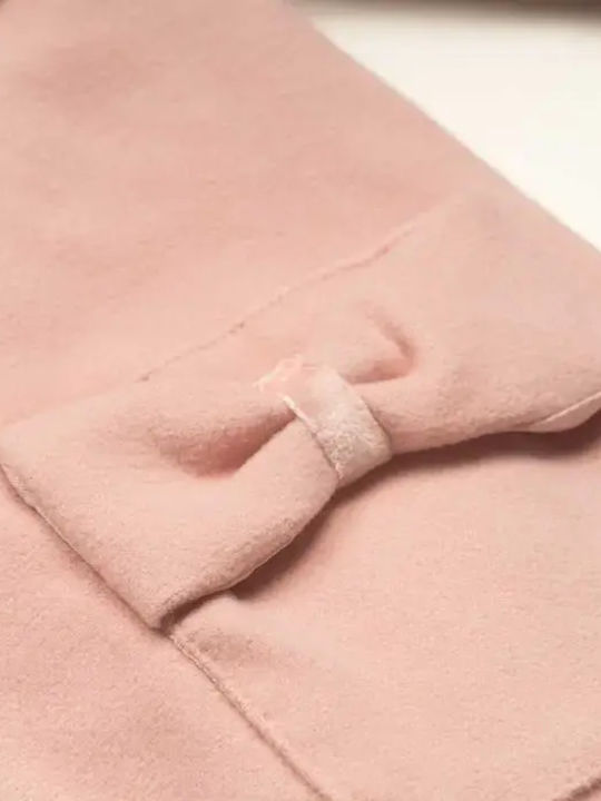 Children's Dress Long Sleeve Set with Coat and Blouse Pink