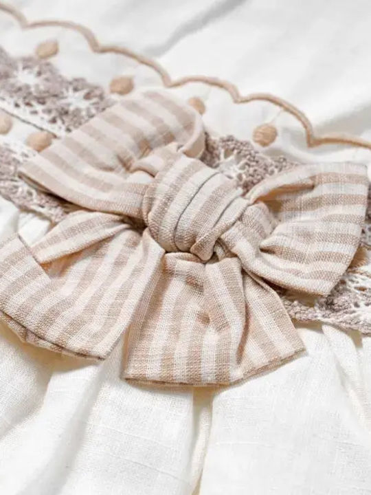 Children's Dress Sleeveless White-beige