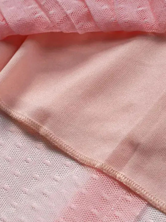 Kinderkleid Kurzärmelig Tüll Pink