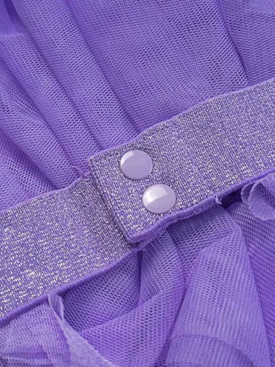 Rochie pentru Copii Fără mâneci Din tul Lilac