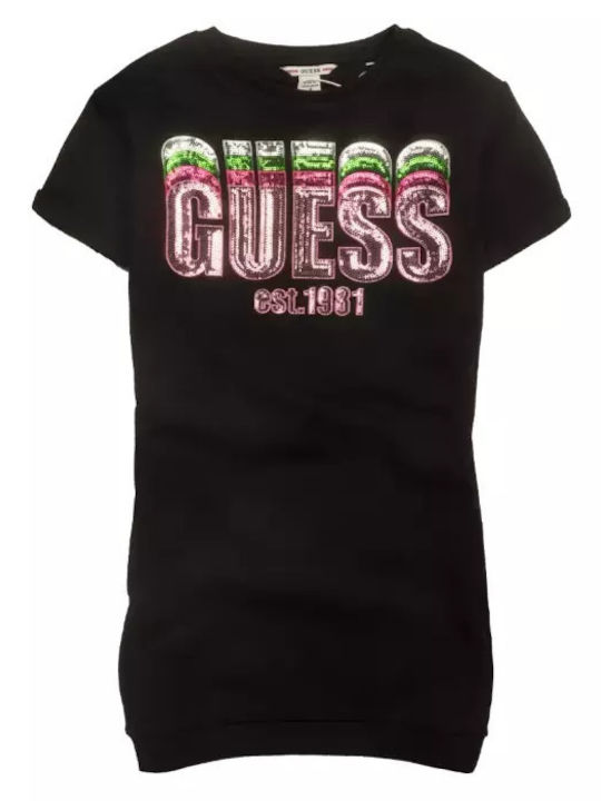 Children's Dress Short Sleeve Black