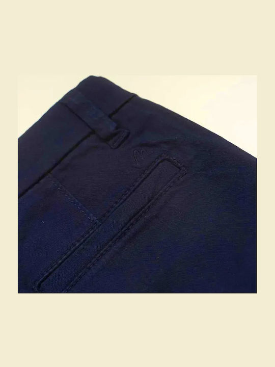 Kids Chino Linen Dark Blue Trouser