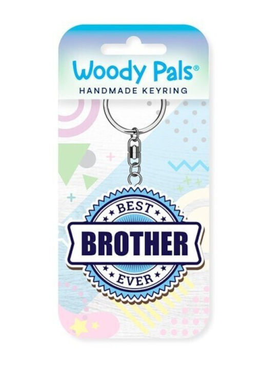 Μπρελόκ Ξύλινο Best Brother Ever Wooden Keyring K3606 Global Journey Gifts 5035743036066