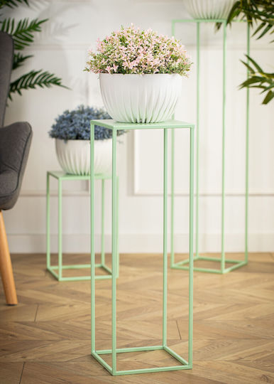 HowHomely Metallic Green Plant Stand 24x24x70cm