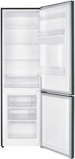 Heinner Хладилник с фризер 260л В180xШ55xД56см Сив HC-HM260DGWDE++