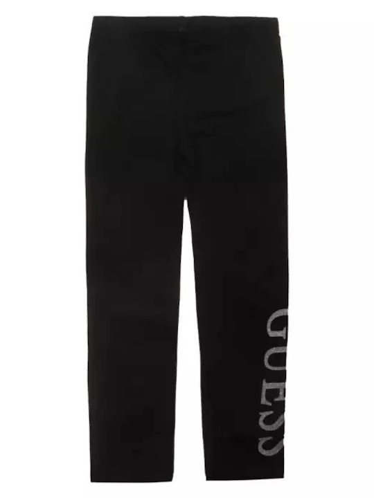 Kids Long Leggings Top Black