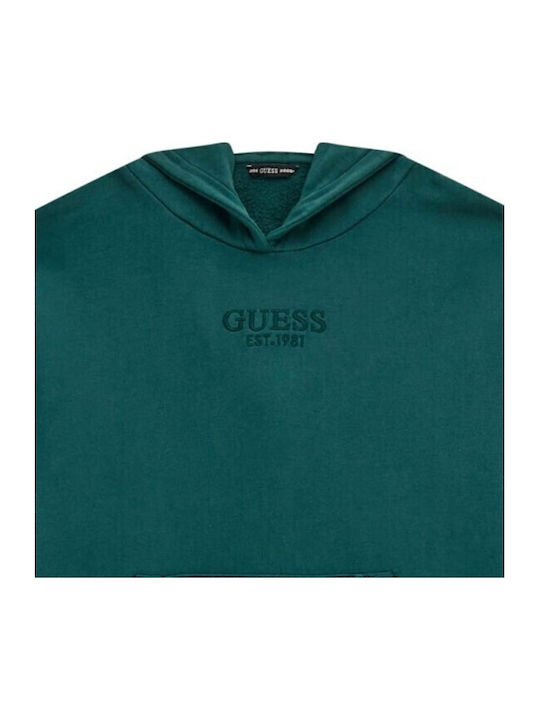 Kids Sweatshirt with Hood and Pockets Green