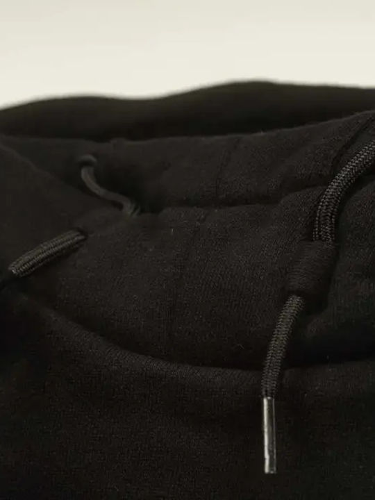 Kids Sweatshirt with Hood and Pockets Black