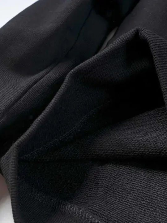 Fleece Kinder-Sweatshirt Schwarz Core