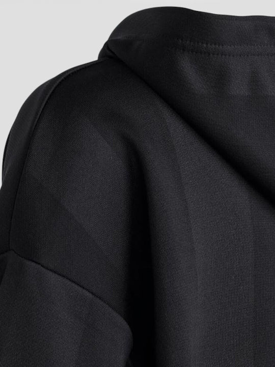Kinder-Sweatshirt mit Kapuze und Taschen Schwarz U FT