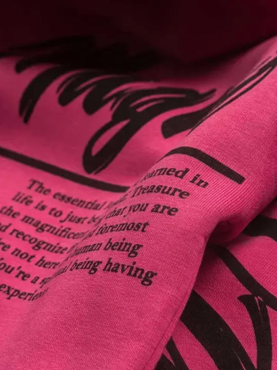 Hanorac Copii cu Glugă Fuchsia