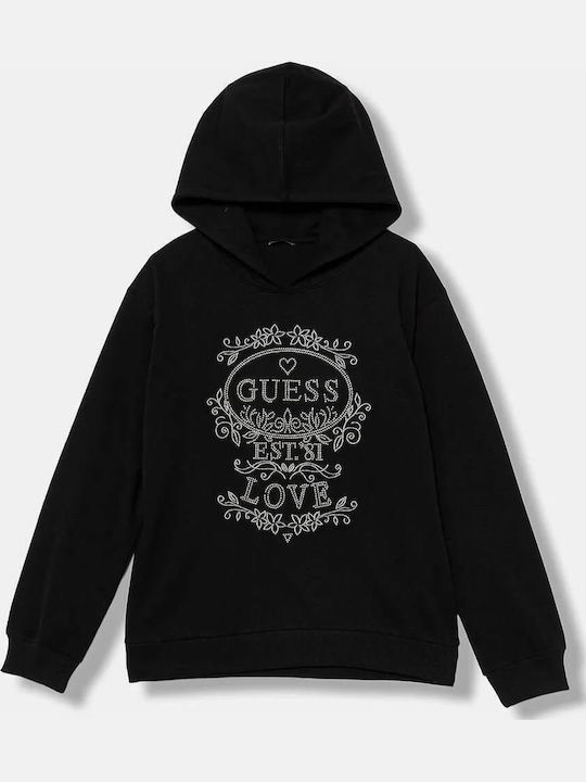 Kids Sweatshirt with Hood Black