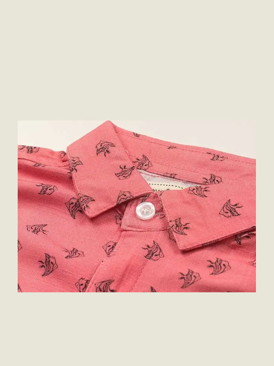 Kids Shirt Short Sleeve Coral