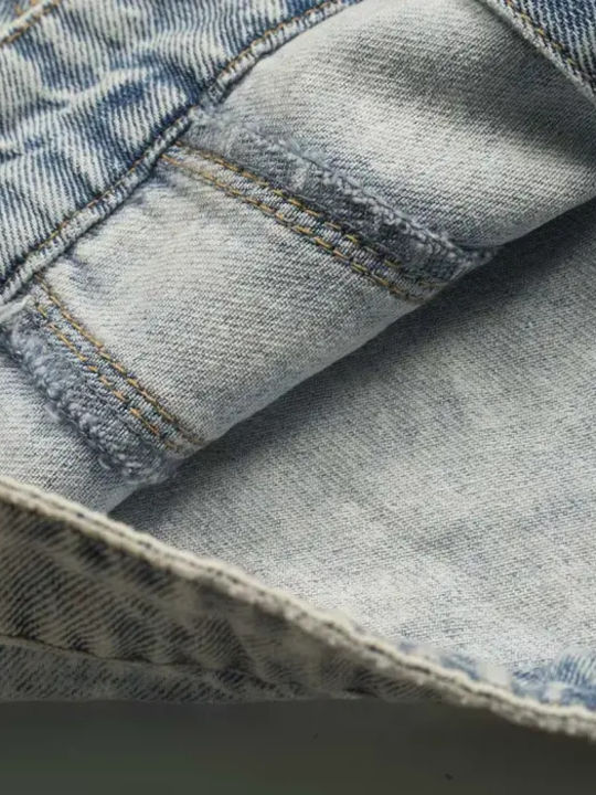 Kids Long Denim Jacket Light Blue