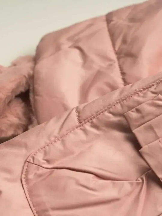 Kids' Casual Jacket with Hood Pink