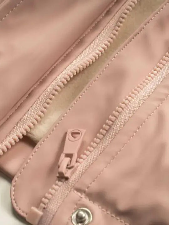 Kids Parka with Hood Pink