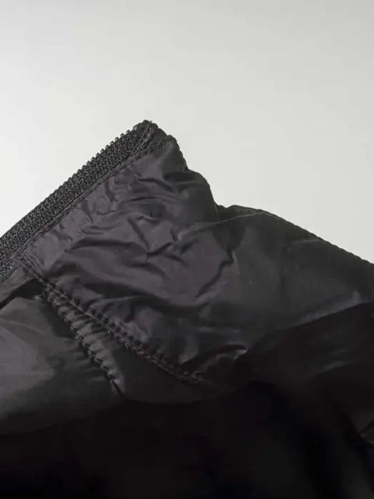 Kids' Quilted Jacket Sleeveless Short Black
