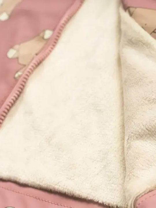 Kinder Freizeitjacke mit Kapuze Pink