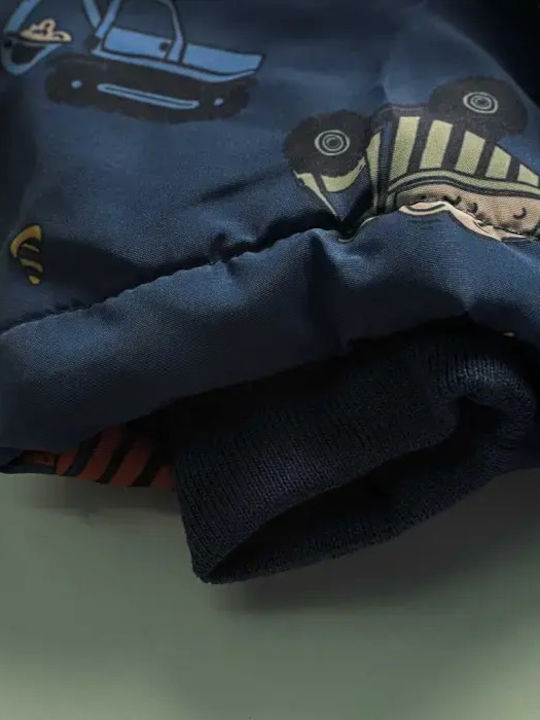 Kinder Freizeitjacke mit Kapuze Navy Blue