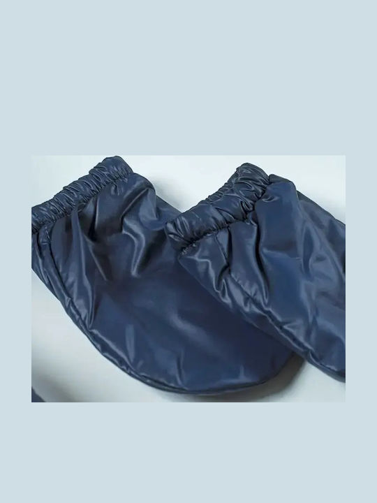 Kinder Steppjacke Kurz mit Kapuze Blau