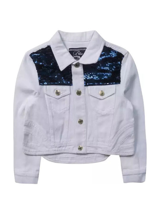 Kinder Jeansjacke White