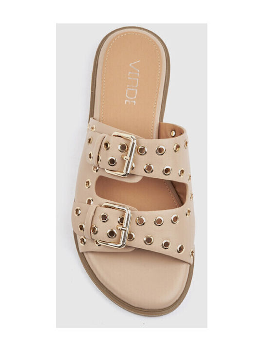 Women's Flat Sandals Beige